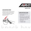Avanti Compact Espresso Coffee Grounds Knock Box with Removable Knock