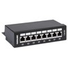 Intellinet Patch Panel, Cat6a, FTP, 8-Port, Desktop, Shielded, 90° Top-Entry