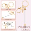 Tondiamo 24 Pcs Beadable Keychain Bars Bulk Beads for Keychain