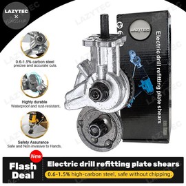 Sheet Metal Cutter Drill Attachment for Iron, Steel, Copper and Aluminum