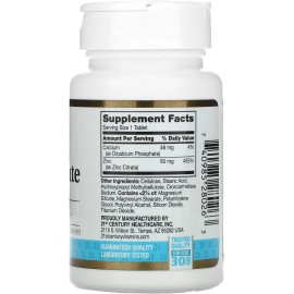 21st Century HealthCare Zinc Citrate Tablets 50mg, 60 Count