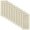 Imperial RG0244 4 x 10-Inch Louvered Floor Register, Almond, 10