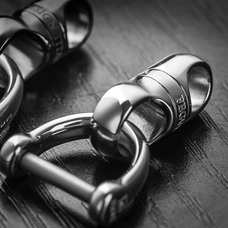 TISUR Titanium Key Ring, Stylish, Car Smart Key, 360° Rotating