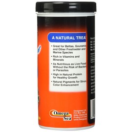 Omega One (3 Pack) Freeze Dried Blood Worms 0.96oz