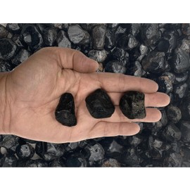 Fantasia Materials: 5 lbs Apache Tears - Volcanic Glass Black Obsidian Stones from Mexico - Tumbled by Nature, Not Tumbled by Man