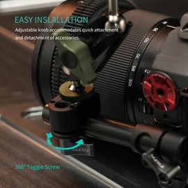 Tilta 15 mm Rod Holder on Mounting Block Black TA-15RH-MB-B