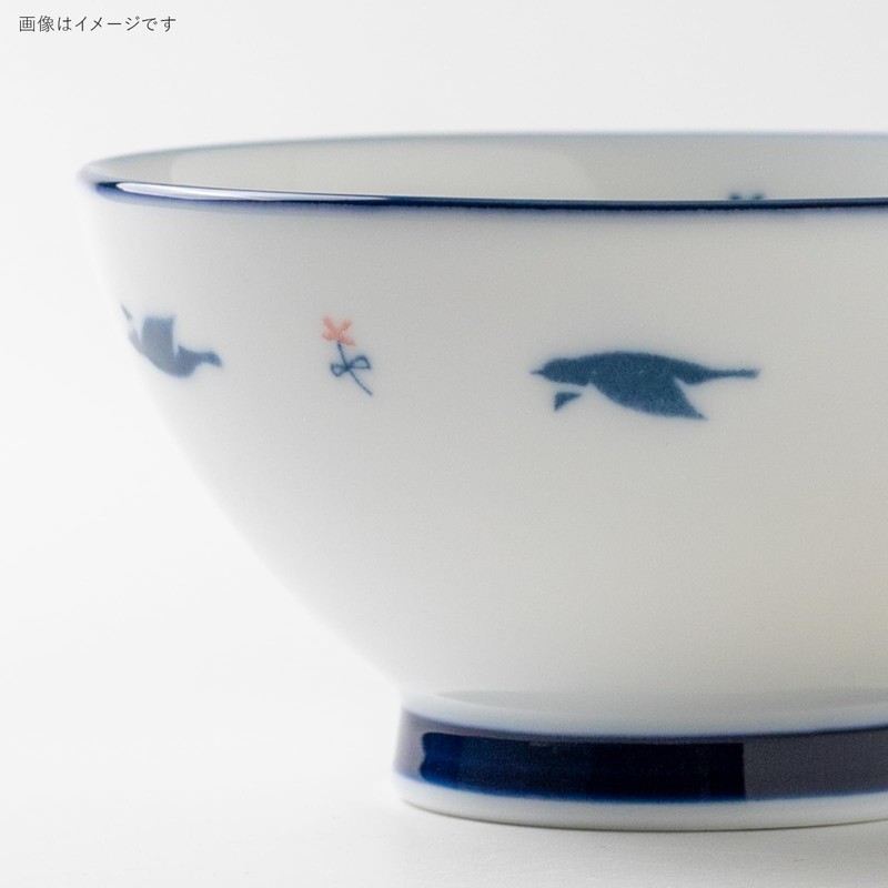 Minoru Pottery Habatakutori 115 Rice Bowl