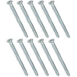 AERZETIX - C48385 - Set of 10 Screw Anchors Concrete Screws Anchor Screws Direct for Concrete Diameter 7.5 x 102 mm Countersunk Head Conical - with Imprint Star T30 - Direct Attachment without Dowels