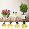 4Pcs/Set Wrought Iron Bee Decoration Wall Hanging 3 Dimensional Bee