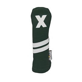 Sunfish Leather Hybrid X Golf Headcover Green and White