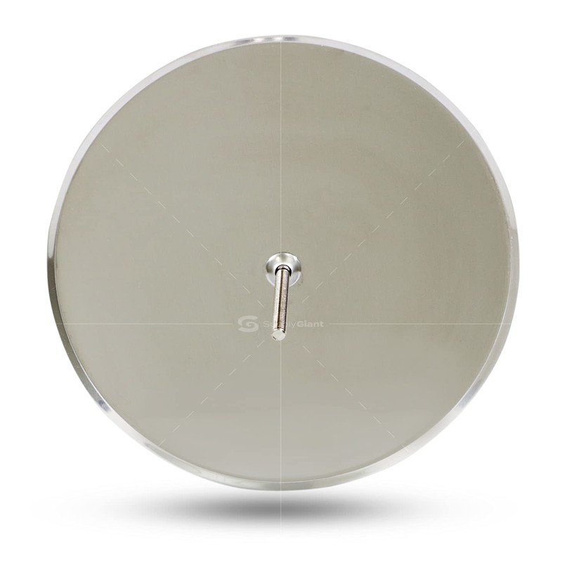 Supply Giant DD010S-W2 Wall Cleanout Cover Plate, 10-Inch, Stainless Steel,