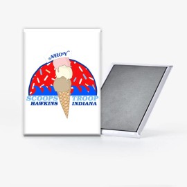 Stranger Things Scoops Ahoy Scoops Troop Refrigerator Magnet 2x3