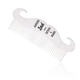 Funny Dad Gifts for Papa & Father - Tattoos & Beards Comb