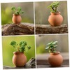 CORHAD 7pcs Mini Terracotta Flower Pots Clay Planting Pots for
