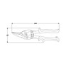 Hand Snips 250 mm Sheet Metal Shears Snips Left Stainless