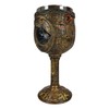 Ebros Ancient Egyptian Wine Goblet In Golden Hieroglyphic Design With