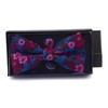 GUSLESON Pink Red Floral Bow Ties for Men Silk Pre-tied