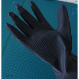 HAND DFH Household Thick Rubber Gloves – Large, BUY 1 PAIR GET 1 PAIR FREE! (yellow)