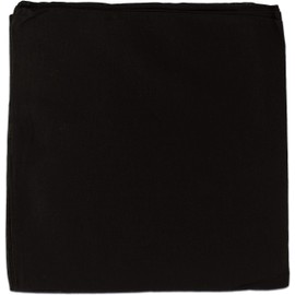 fashionchimp Basic Cotton Scarf in Plain Colours, Unisex Neckerchief Made of 100% Cotton, Square, Men and Women, Plain black