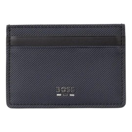 Tarjetero Para Hombre Boss Con Textura Y Detalles Metálicos