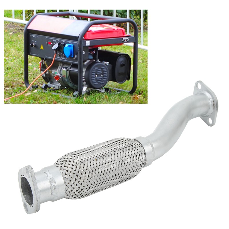 Exhaust Flex Ripple Pipe 5 to 6.5KW Wear Resistant Silent