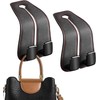 2PCS Gancho Reposacabezas Para Coche De Cuero Multifuncional Accesorio Automotriz