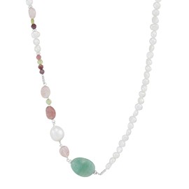 Silpada 'Venture Out' Sterling Silver Mixed Stones Necklace, 18" + 2"
