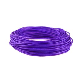Cords Craft Round Leather Cord 1mm for Jewelry Making Craft Bracelet, 10 Meters 10.93 Yards Leather Necklace Cord Rope for DIY Project Vintage Violet