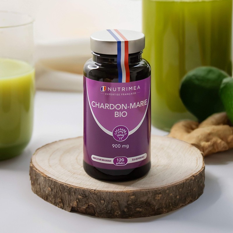マリアアザミ ミルクシスル サプリ 40日分 120粒｜1日900mg｜植物性カプセル NUTRIMEA フランス製