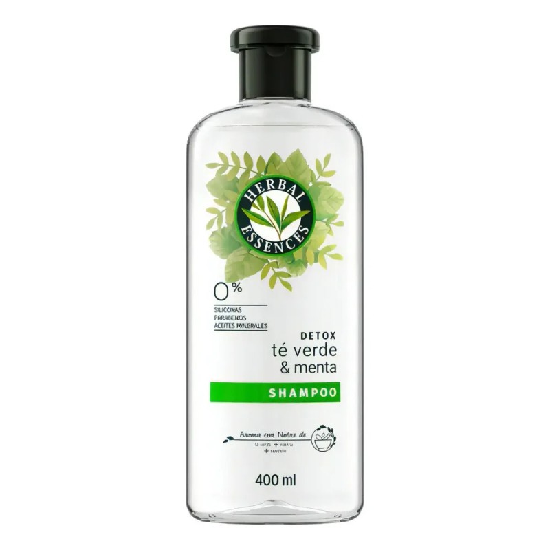 Shampoo Herbal Essences Detox Té verde & menta 400 ml
