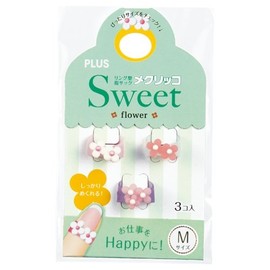 Plus Finger Sack, Mecricco Suite, Medium, 3 Pieces, Flower, Pink Type, KM-302SB-3 (2 Pack)