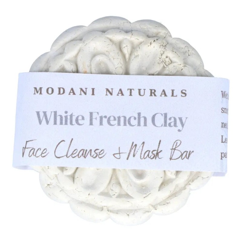 Modani Naturals Cleanse & Mask Bar - French White Clay