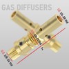 YESWELDER MIG Welding Gun Kit .045" Tip-Nozzle-Diffuser-Adapter for Lincoln Magnum