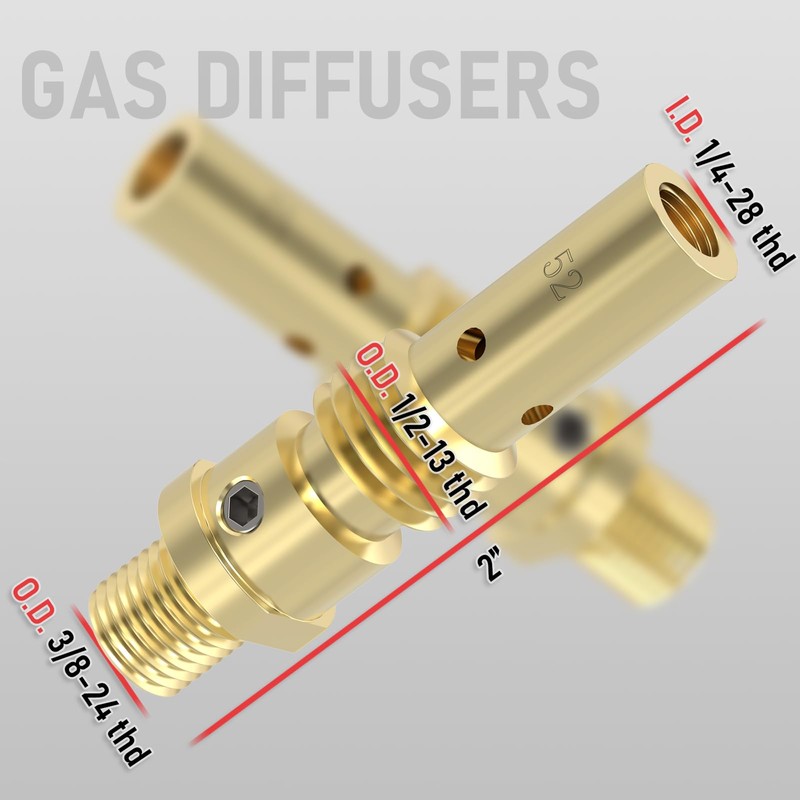 YESWELDER MIG Welding Gun Kit .045" Tip-Nozzle-Diffuser-Adapter for Lincoln Magnum