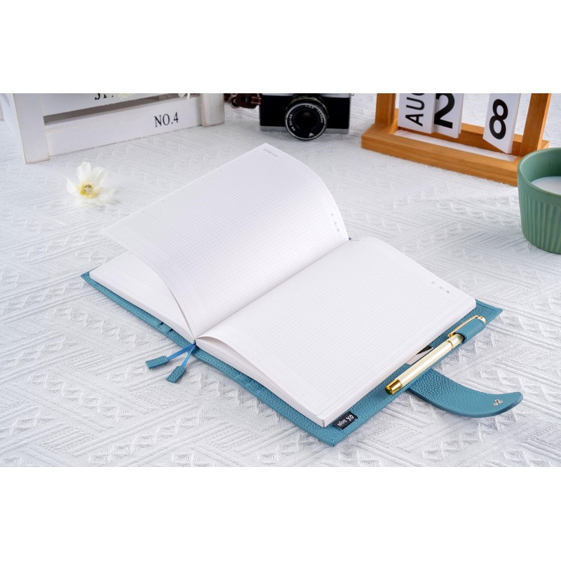 A5 Genuine Leather Notebook Cover, Notebook-Cover Compatible with Nichichi Cousin