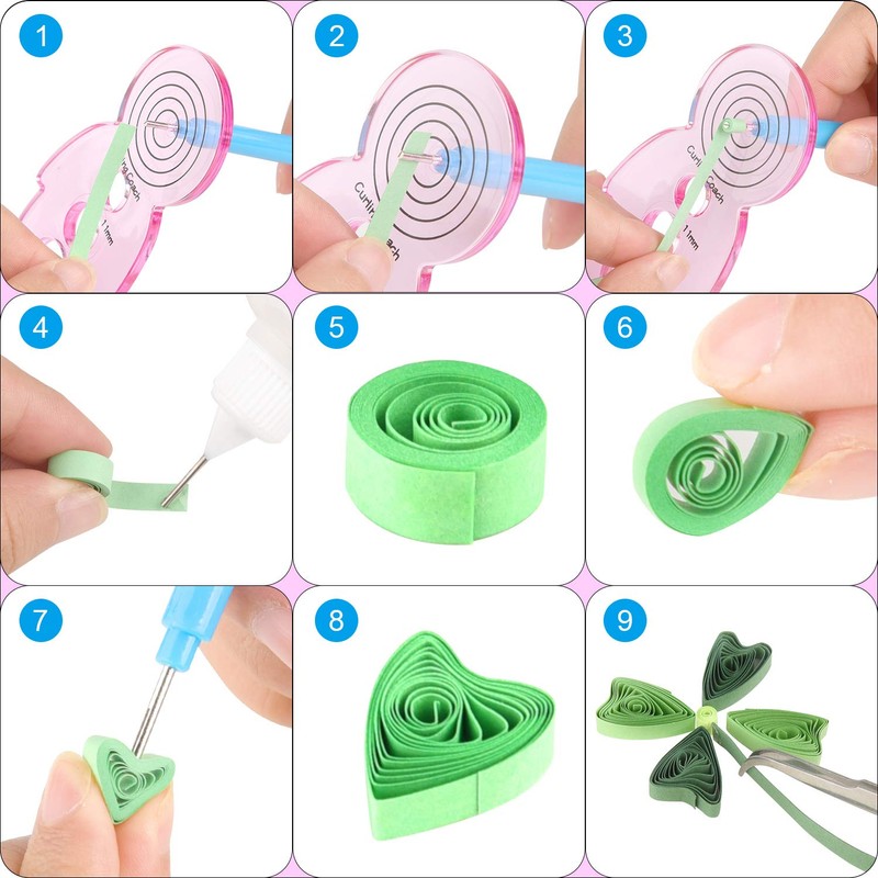 TUPARKA 15 PCS Paper Quilling Kits with 29 Colors 600