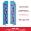 DMV Services (Letters) Swooper Advertising Flag - Perfect for DMV