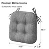 Shinnwa Chair Cushions for Dining Chairs 2 Pack, Tufted Memory