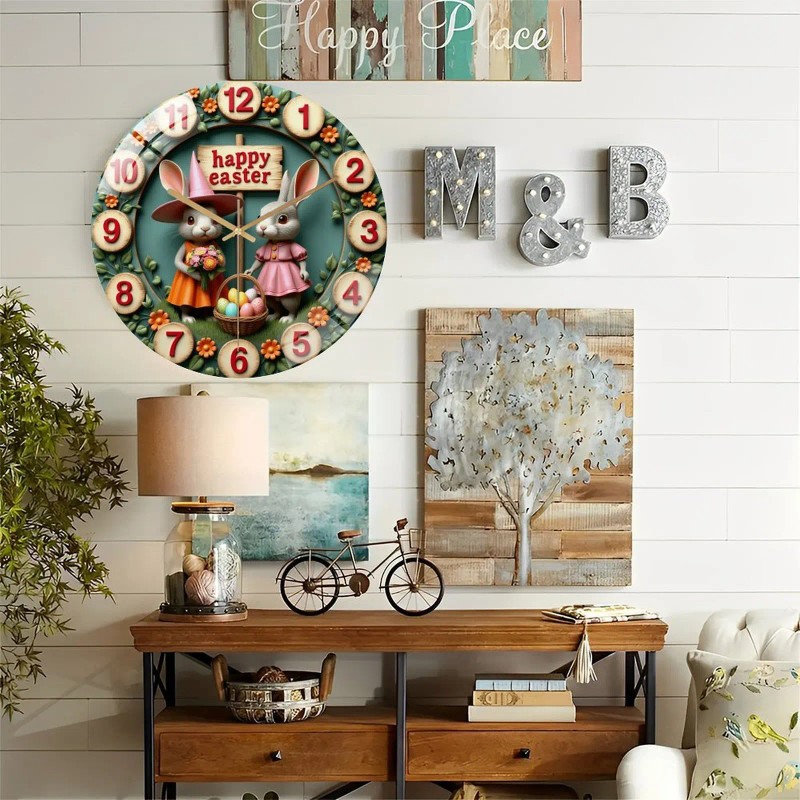 30cm Round Glass Wall Clock as a Thoughtful Gift for