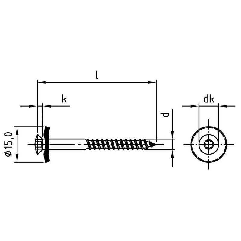 100 Stück Spenglerschrauben 4,5 x 45 mm Antrazit RAL 7016