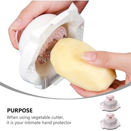 Pink Hand Guards Anti- Cut Plastic Hand Finger Protectors for Mandolin Slicer Grater Food Safety Holder for Chopping Grating,for Mandolines and Slicers,Peeling, Grating and Slicing Tools