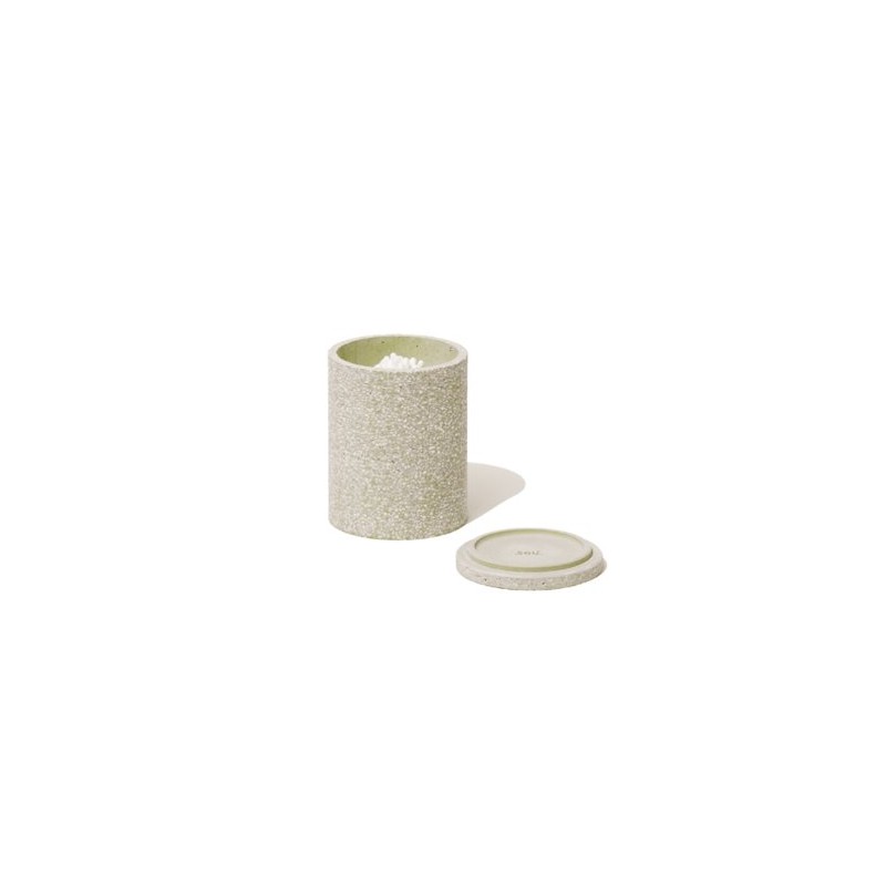 soil Diatomaceous Earth Cotton Swab Container White