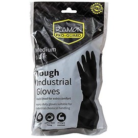 Ramon Pro-Guard Heavy Duty Rubber Gloves Medium - 1x10