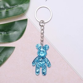 Pocket Bear Hug Keychain, Anxiety Relief Gift for Her Him, Mental Health Positivity Gift for Anxious Friend, Comforting Gifts for Son Daughter Back to School, Blue