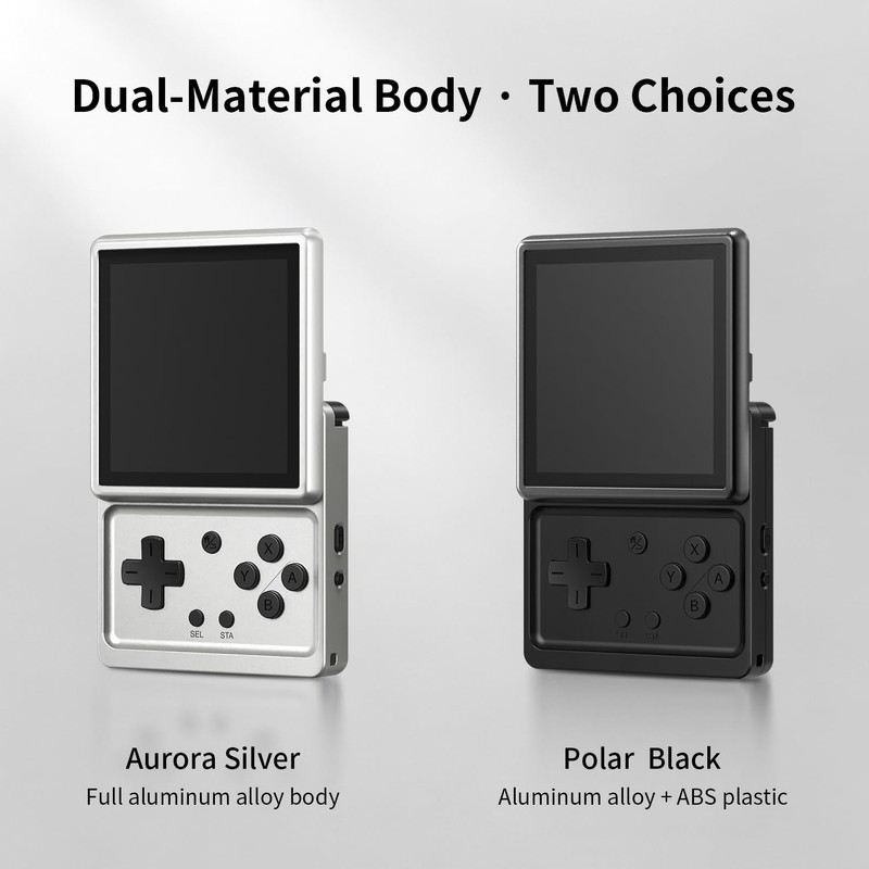 Anbernic RG Rotate Retro Handheld Game Console, 3.5-Inch Rotating Touchscreen,