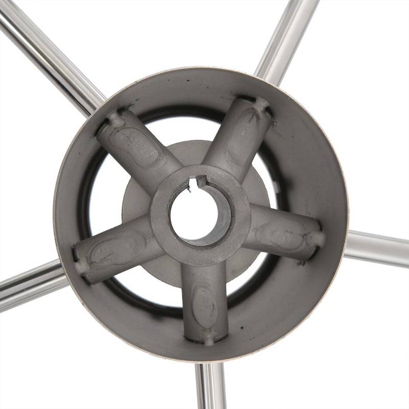 NovelBee 5 Spoke Dia.11" Stainless Steel Boat Steering Wheel with