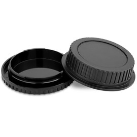 EF Mount Camera Body Cap and Rear Lens Cap Cover Kit for Canon EF or EF-S Mount Camera Lens,Camera Sensor Cap Plastic Lens Rear Covers