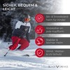 Black Crevice Children's Ski Helmet, 52-54 cm