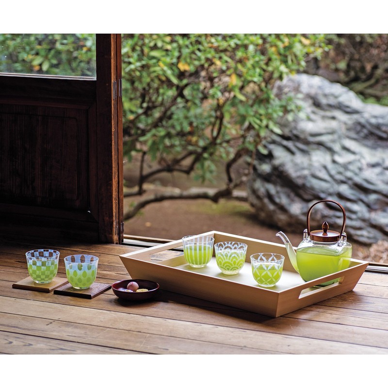 廣田 glassmaking 冷茶 Glasses Category 浪漫 glassmaking Checkered 140ml TR – 15 – 1 