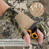 BASSDASH Unisex Fingerless Fleece Liner Camo Hunting Gloves for Cold